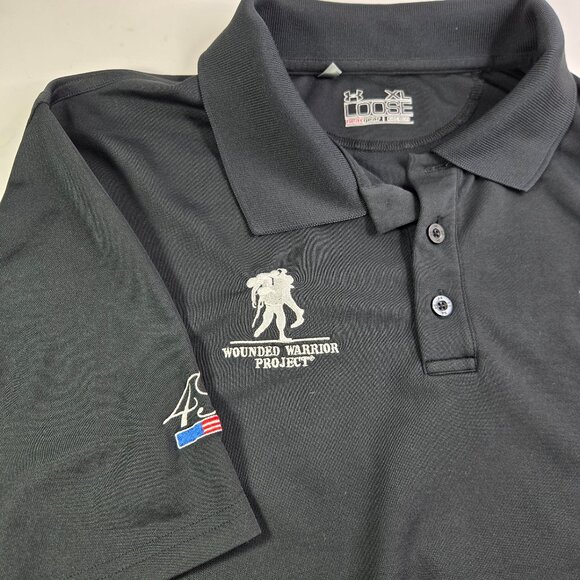 Under Armour Mens XL Wounded Warrior Project Polo - Picture 6 of 13